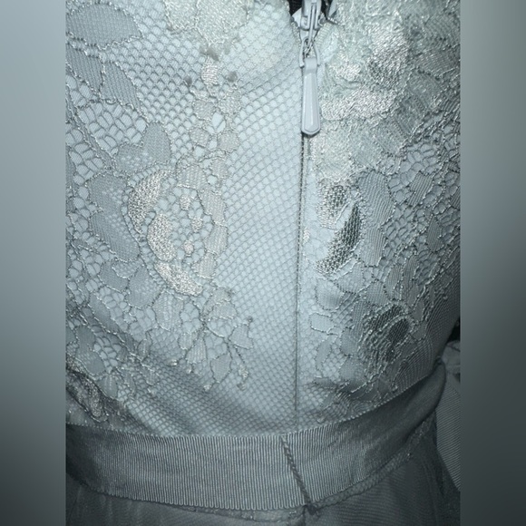 Hitherto Sky Blue V-Neck Dress Size 4 - Picture 4 of 11